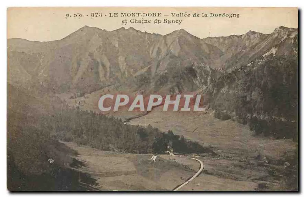 Le Mont-Dore — Tal der Dordogne und Sancy-Kette — G. d'O - 878 - Vorderseite