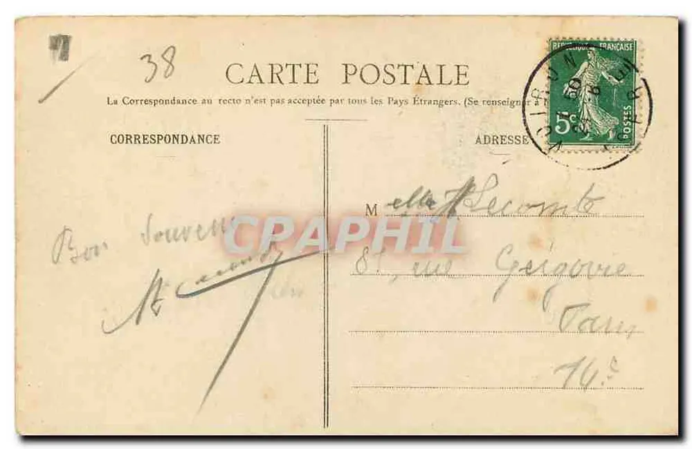 Vista geral do Convento da Grande Chartreuse — J. G., editor, Voiron - 106 - Verso