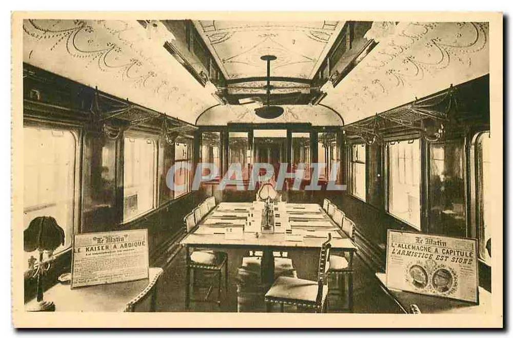 Innenraum des Salonwagens der Clairière de l'Armistice — Forêt de Compiègne (Oise) — Armistice Edition - Vorderseite