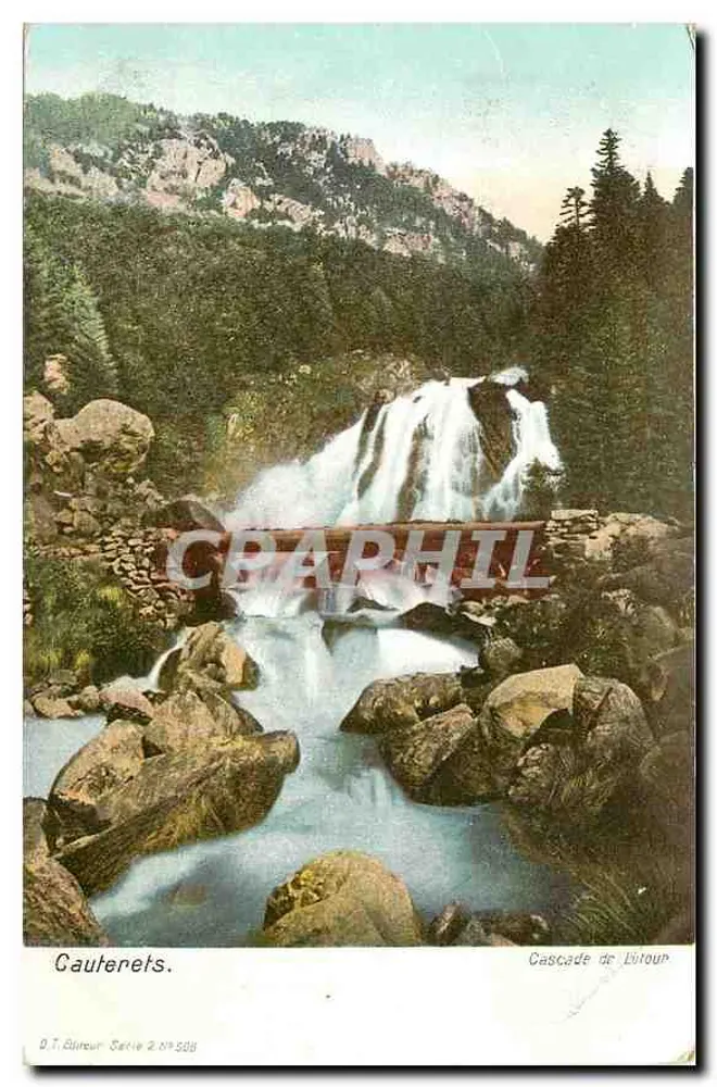 Cauterets — Cascata de Lutour — O.T. Guitour, Série 2 N° 588 - Frente