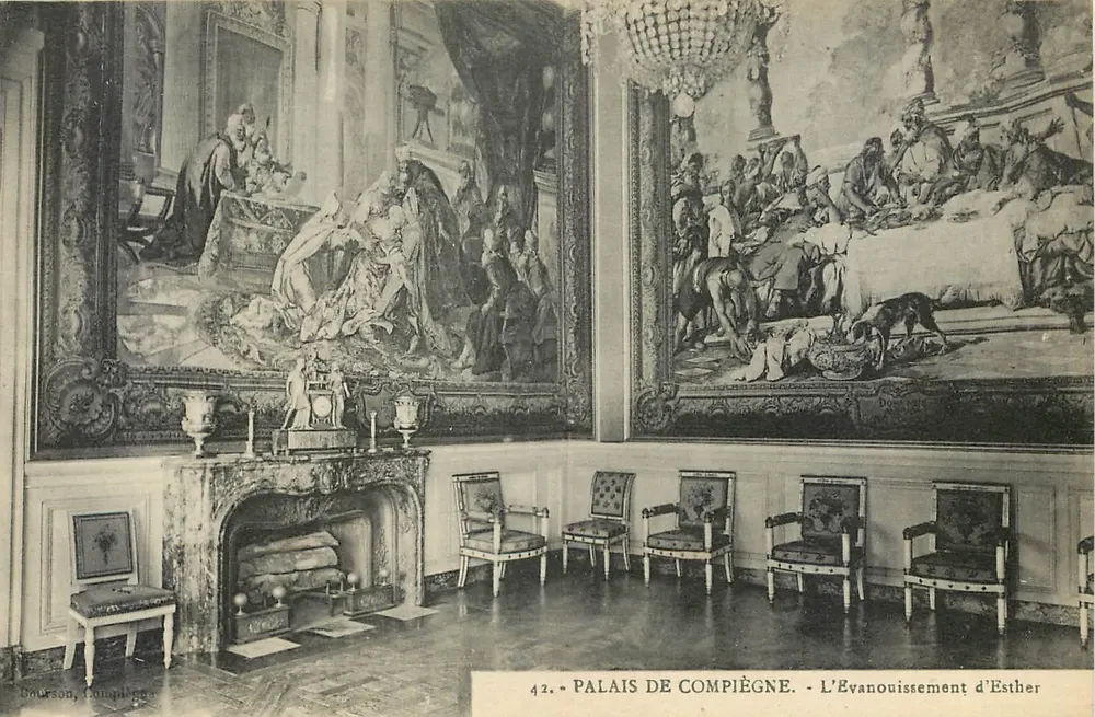 Pałac w Compiègne — Upadek Estery — Dourson, Compiègne - Awers