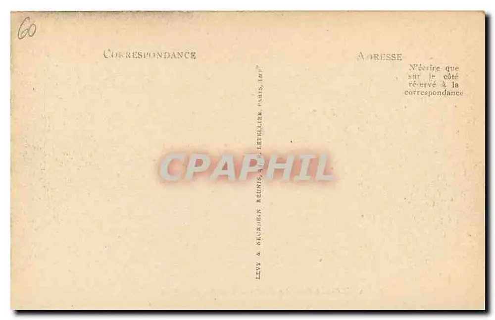 Compiègne — O Castelo. Fachada para o Parque — LL, n°79 - Verso