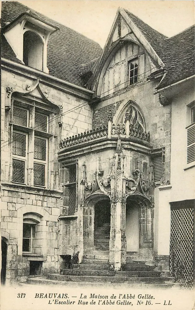 Beauvais — Die Treppe, Rue de l'Abbé Gellée, Nr. 16 — LL - Vorderseite