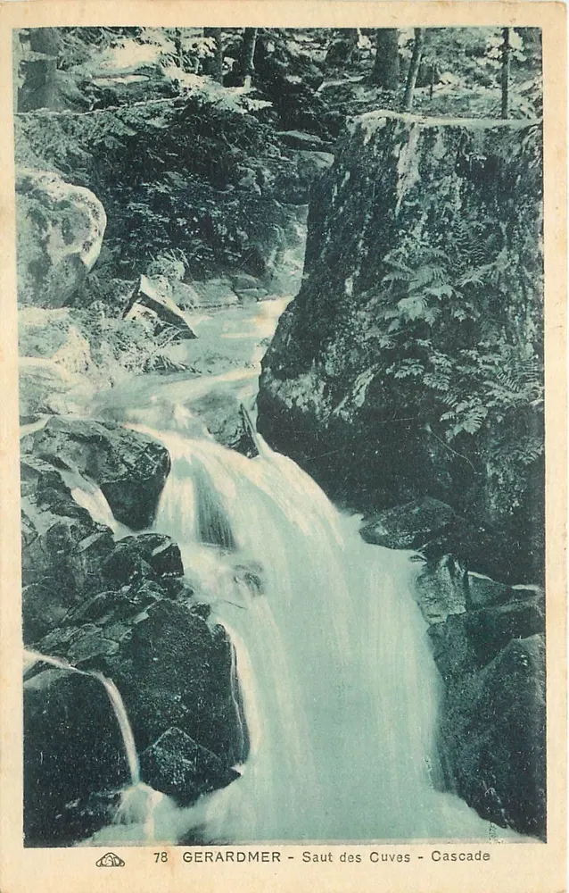 GERARDMER - Saut des Cuves - Cascata — editor desconhecido, n° 78 - Frente