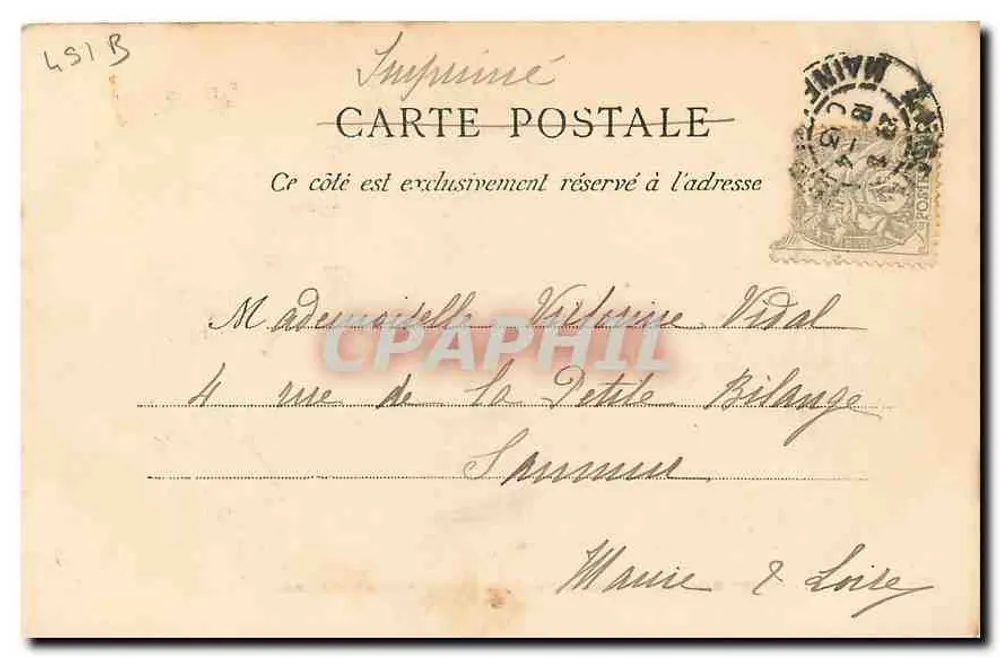 Angers — Petit Château des Ducs d'Anjou et la Chapelle — A.C. - Verso