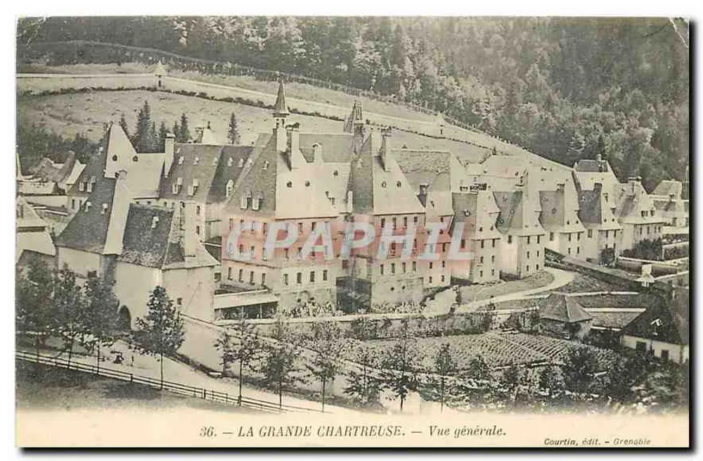 A Grande Chartreuse — Vista geral — Courtin, editor — Grenoble - Frente
