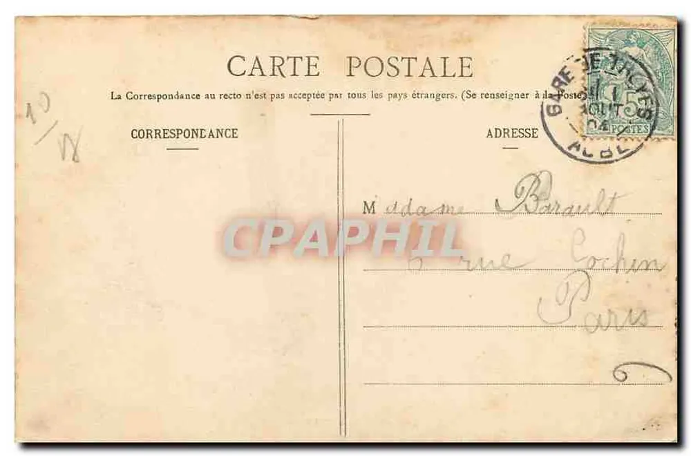 Troyes - Jubé da Madeleine (Entrada) — Coll. S. W. e Claire - Verso