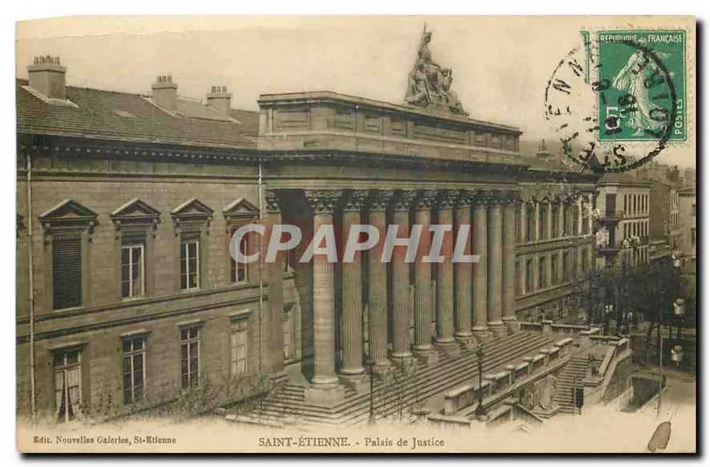 Saint-Étienne - Palais de Justice — Édit. Nouvelles Galeries, St-Étienne - Frente
