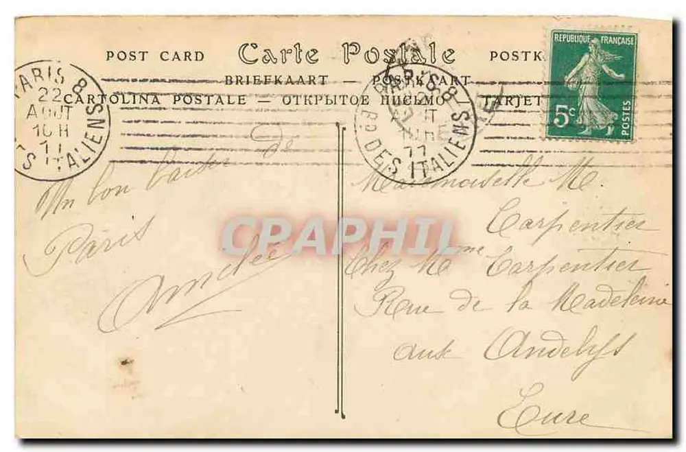 Paris — A Igreja da Madeleine — ND Phot. - Verso