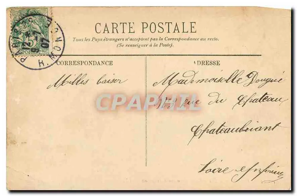Paris — A Igreja de São Germain des Prés — LL. n° 146 - Verso