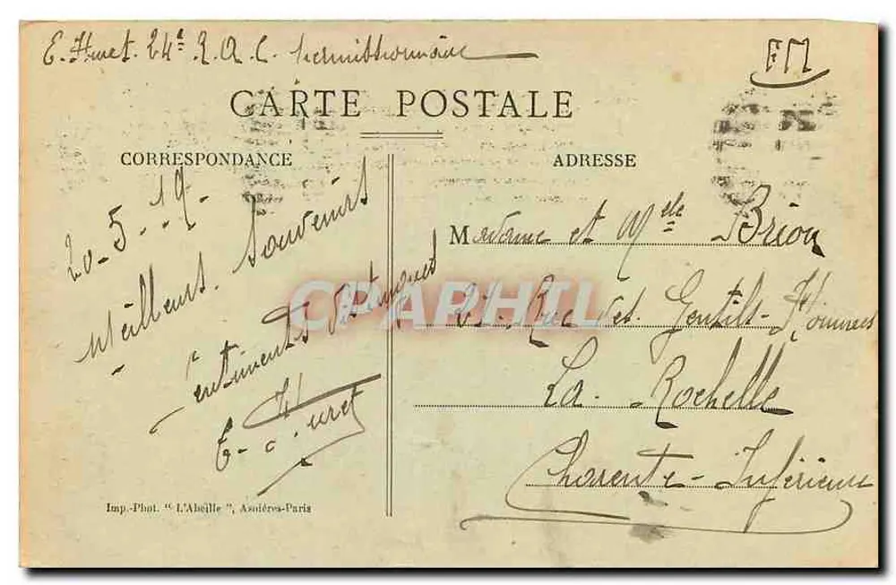 PARIS — Notre-Dame — L'Abeille, n°142 - Verso