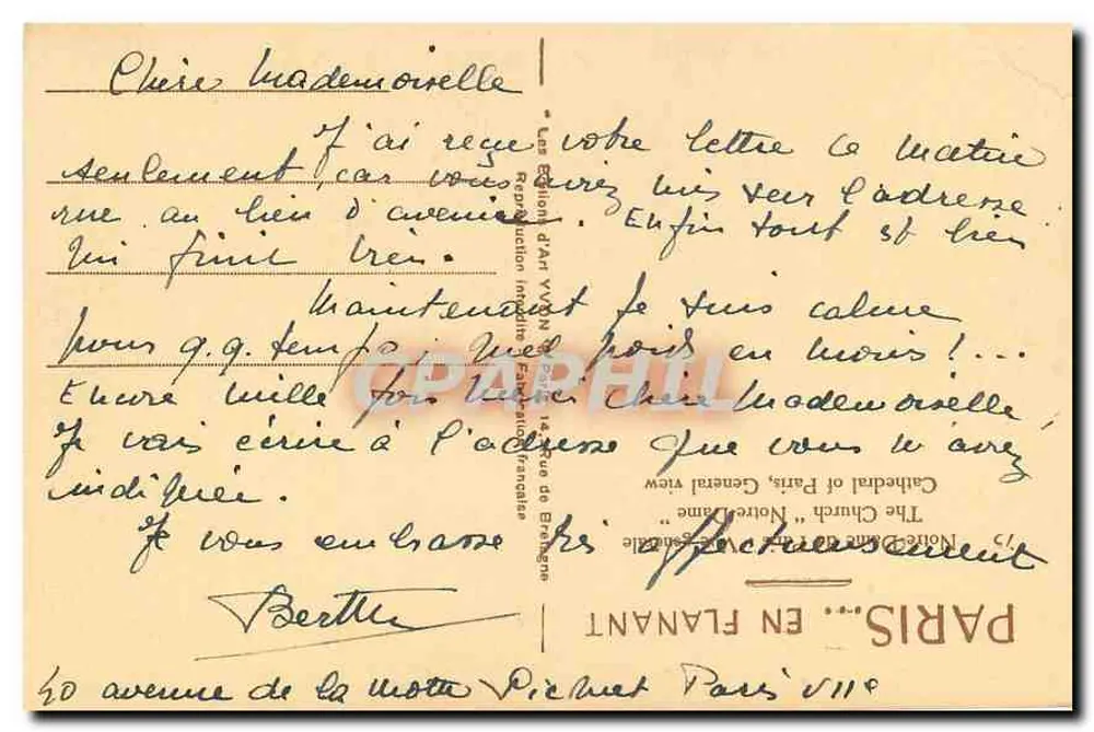 Notre-Dame de Paris — Allgemeiner Blick — Yvov, n° 17 - Rückseite