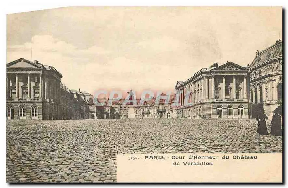 Cour d'Honneur do Castelo de Versailles — Paris — 515a - Frente