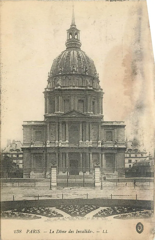 Paris — O Dôme dos Invalides — I.L. - Frente