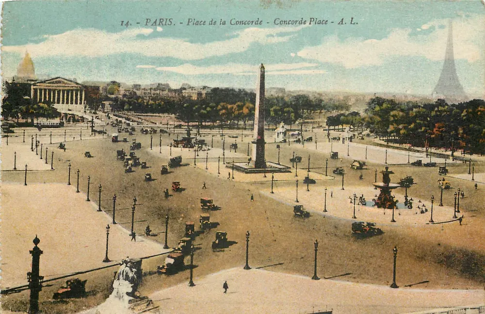 Paryż - Plac Konkordii - Konkordia Place - A. L. - Awers
