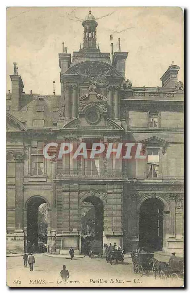 Paris — O Louvre — Pavilhão Rohan — LL. n°682 - Frente