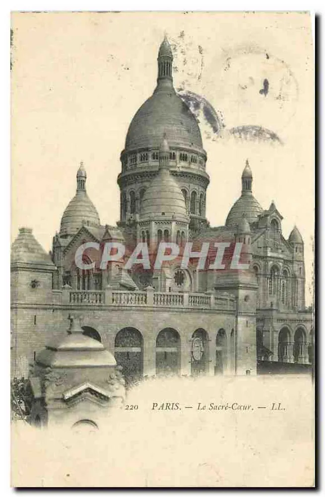 Paris — O Sagrado Coração — L.L. — n°220 - Frente