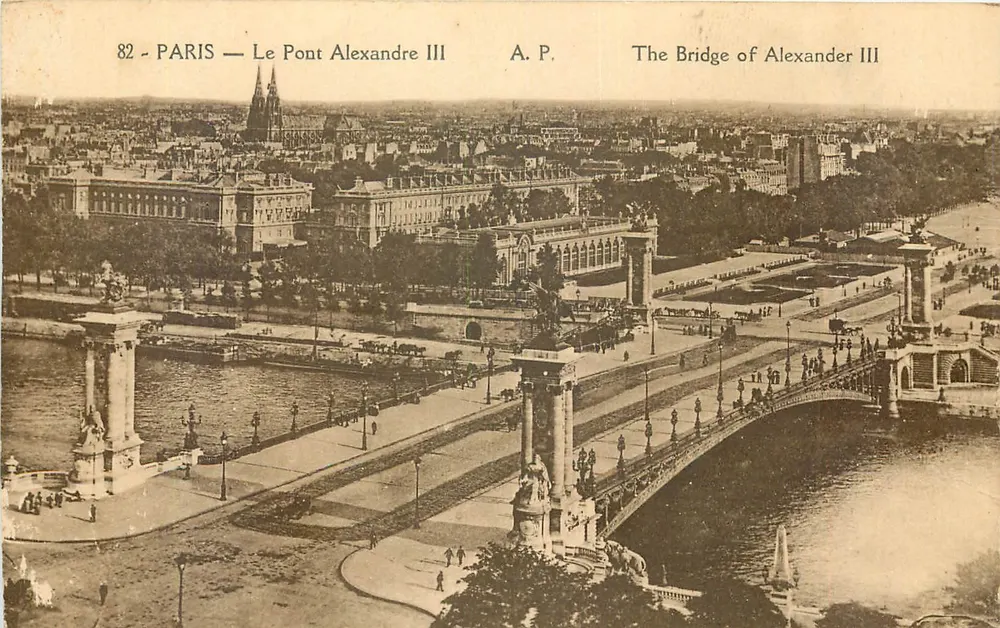 Paris — O Ponte Alexandre III — A.P. 82 - Frente