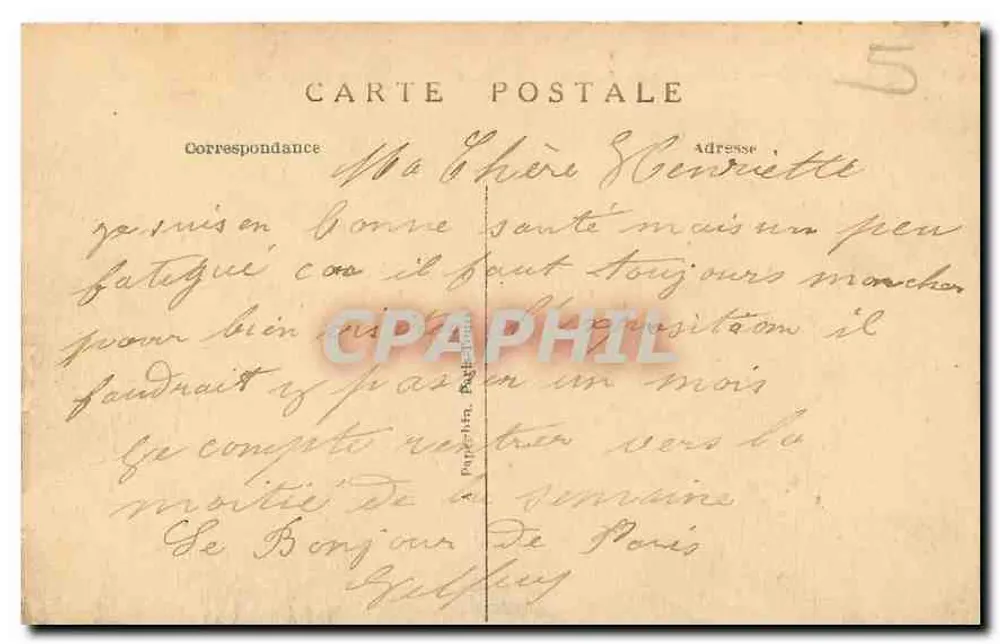 Paris — O Ponte Alexandre III — A.P. 82 - Verso