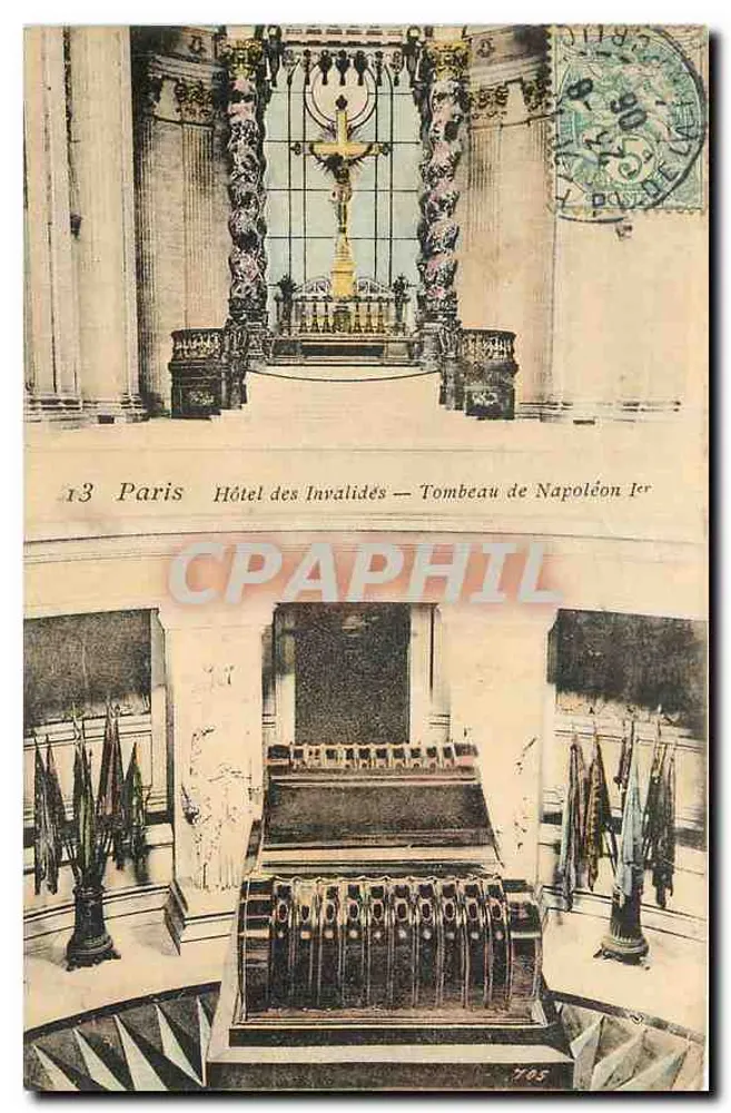 Hôtel des Invalides — Tombeau de Napoléon Ier — Paris - Recto