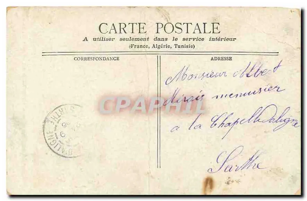 Paris - O Novo Ópera Comique & a Praça Boieldieu — editor não visível - Verso