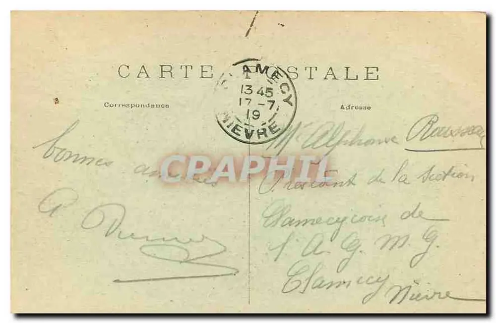 Paris — A Praça da República — editor anônimo, n° 40 - Verso