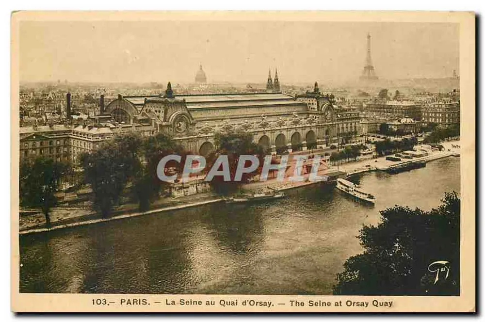 Paris — La Seine au Quai d'Orsay — n°103 - Recto
