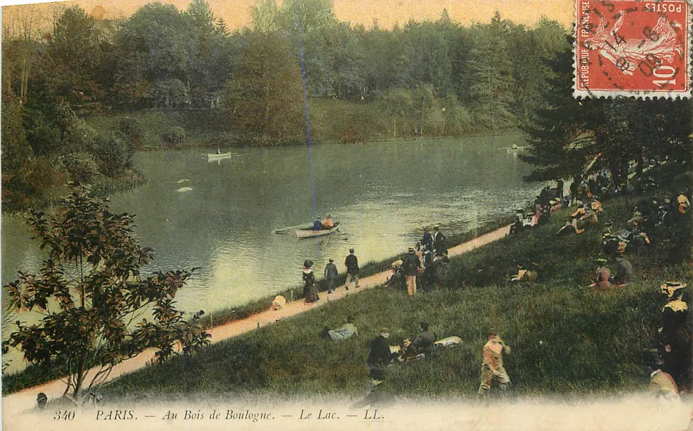 Paris — Au Bois de Boulogne — Le Lac — LL. — N° 340 - Recto