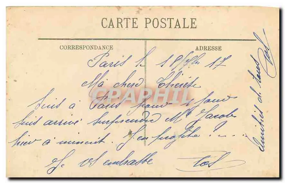 Paris (IXe) — Le Boulevard des Italiens — LL. — n° 372 - Verso
