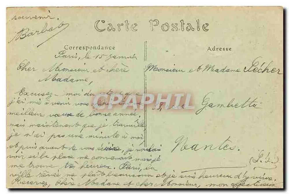 PARIS — A Igreja da Madeleine — O. O. - Verso