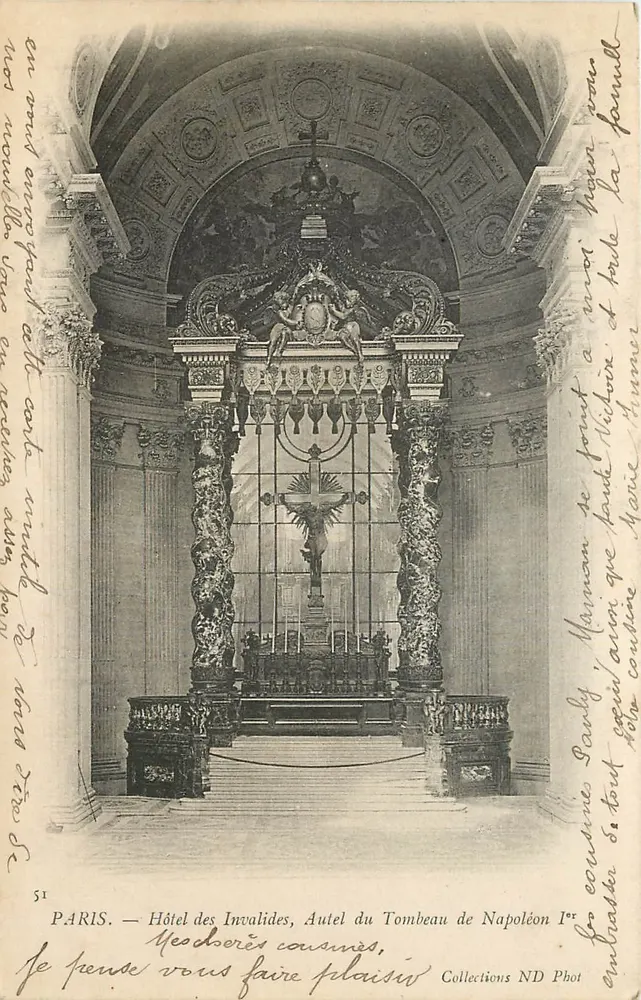Paris — Hotel des Invalides, Altar des Grabes Napoleons I. — Collections ND Phot - Vorderseite