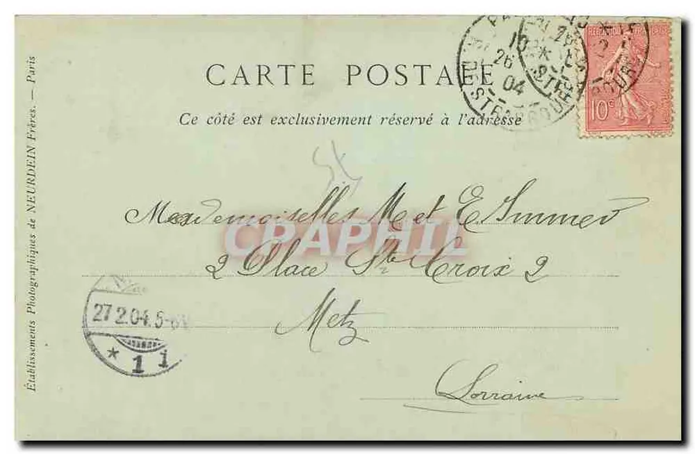 Paris — Hotel des Invalides, Altar des Grabes Napoleons I. — Collections ND Phot - Rückseite
