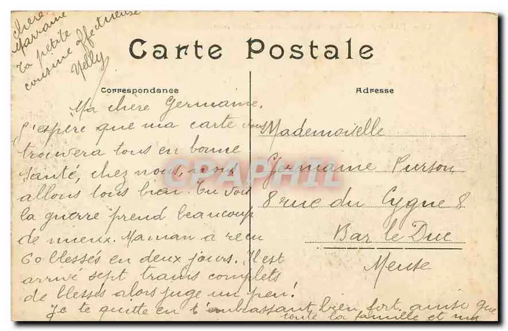 Paris XIV — Ein Eckbereich des Parks Montsouris — Verlag L. J., Paris - Rückseite