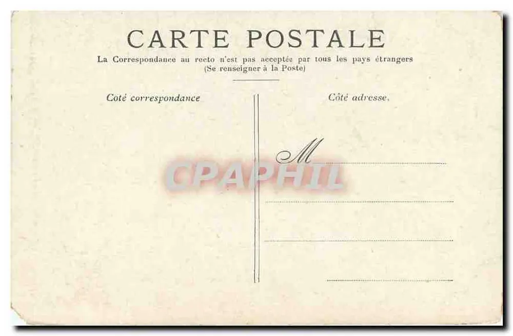 Paris — A Estátua da República — Editor não indicado, número de série não visível - Verso