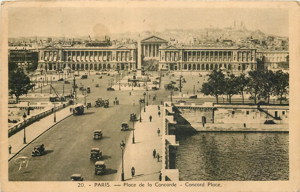 Paris — Place de la Concorde — editor Fuy, n°20 - Frente