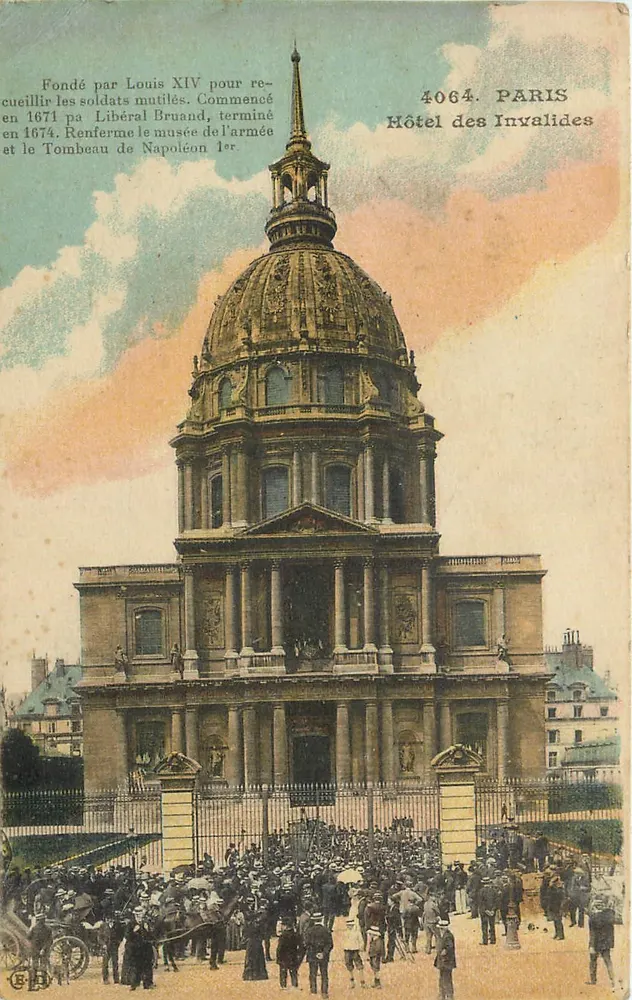 Hôtel des Invalides — Paris — editor G. B. n° 4064 - Frente
