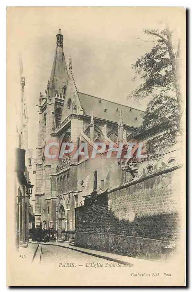 Paris — A Igreja de Saint-Séverin — Collections ND. Fotografia n° 875 - Frente