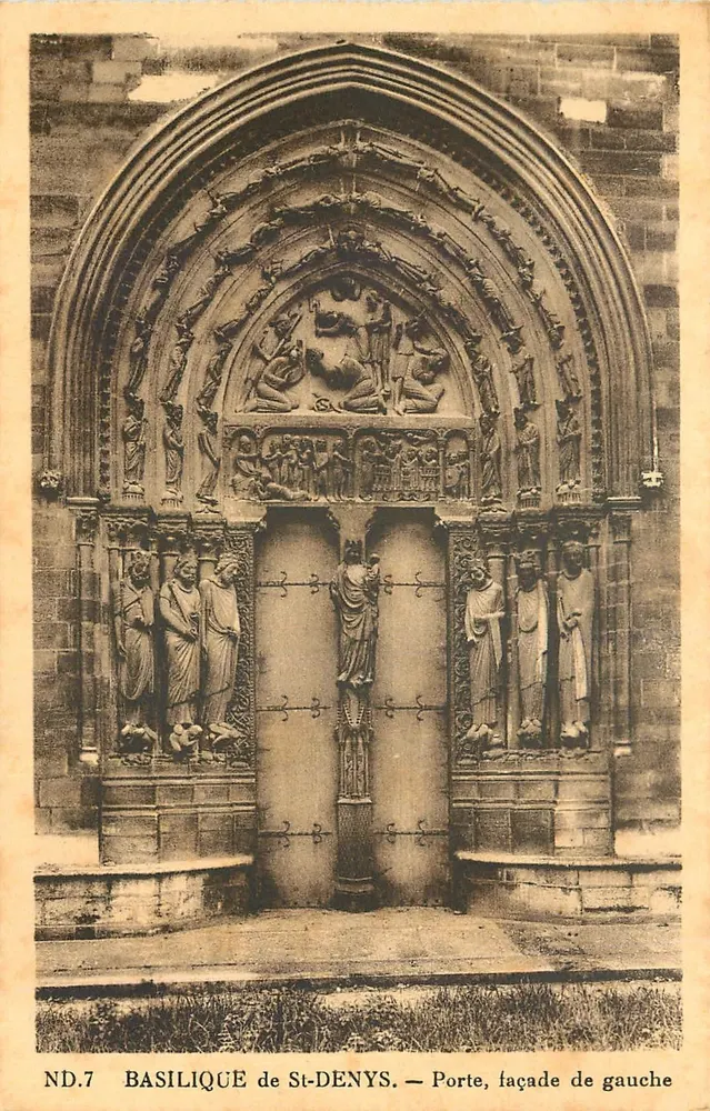 Basílica de St-Denys — Porta, fachada da esquerda — ND.7 - Frente