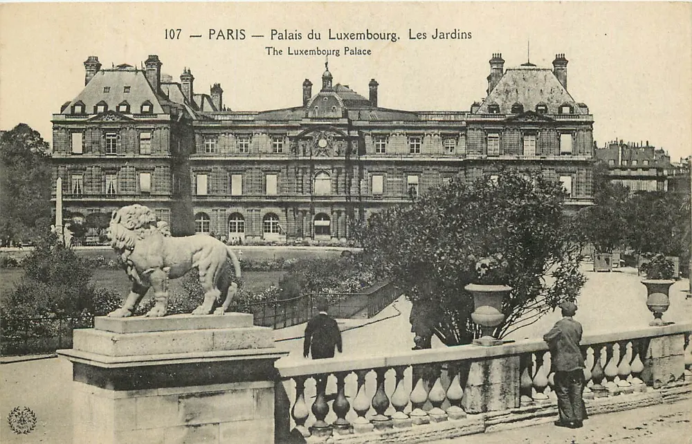 Paris — Palast von Luxembourg. Die Gärten — Verlag: Seriennummer 107 - Vorderseite