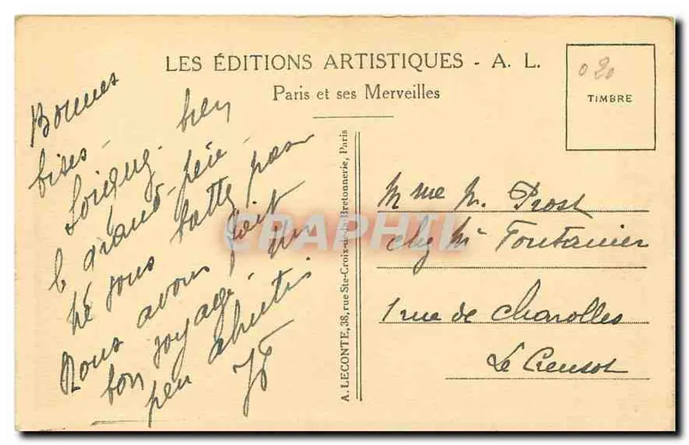 Paris — A Madeleine — A Igreja da Madeleine — A.L. éditions - Verso