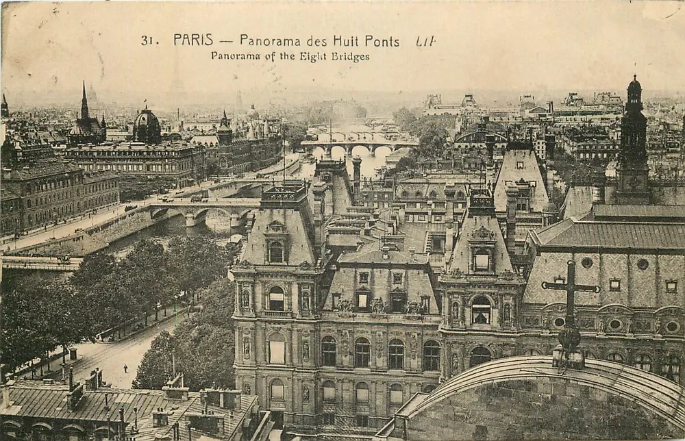PARIS — Panorama dos Oito Pontes — LIT - Frente
