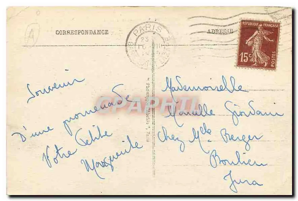 A Madeleine — Paris — Editor Paris, n°9 - Verso