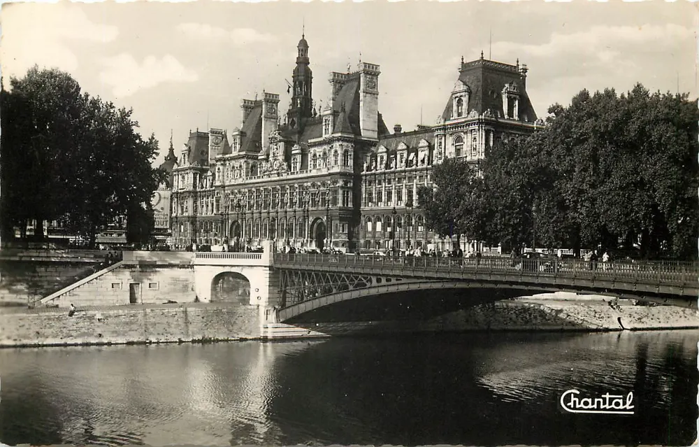 Stadthaus und Brücke d'Arcole — Paris — Verlag Chantal - Vorderseite