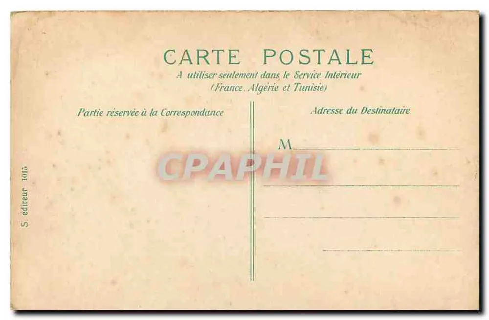 PARIS - Palácio do Eliseu — editor S. editor 1015 - Verso
