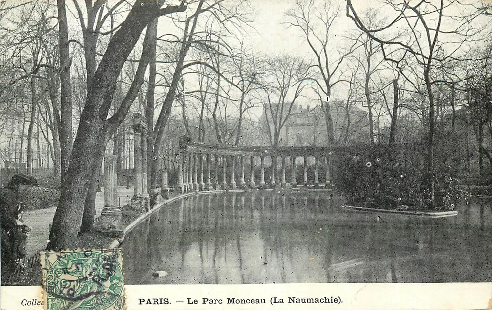 PARIS — Le Parc Monceau (La Naumachie) — Colle - Recto