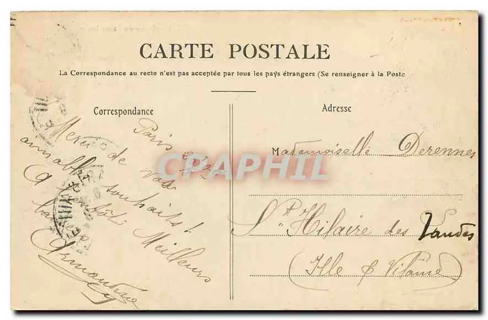 PARIS — Jardim do Luxembourg — P. Marmuse, Paris, n°662 - Verso