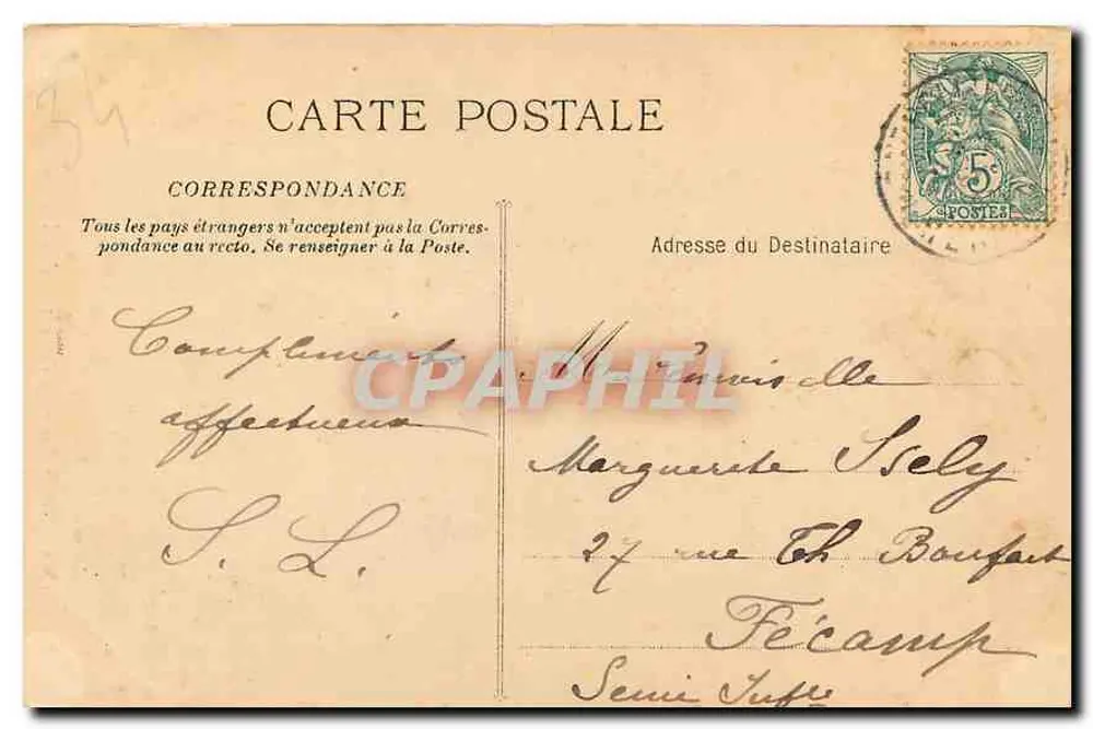Montpellier - La Cathédrale & la Faculté de Médecine — Phototype Le Favour, Marseille - Verso