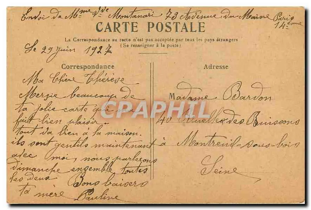 PARIS — Le Palais de Justice et le Marché aux Fleurs - Verso