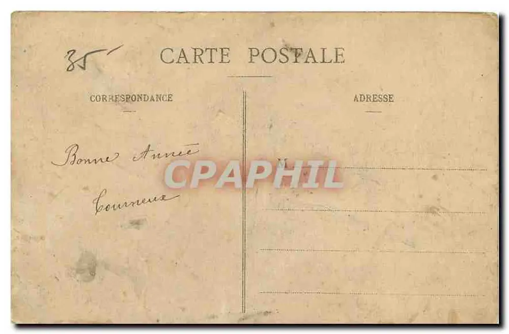 Paris - Gare St-Lazare et Rue d'Amsterdam — éditeur anonyme, n° de série 237 - Verso