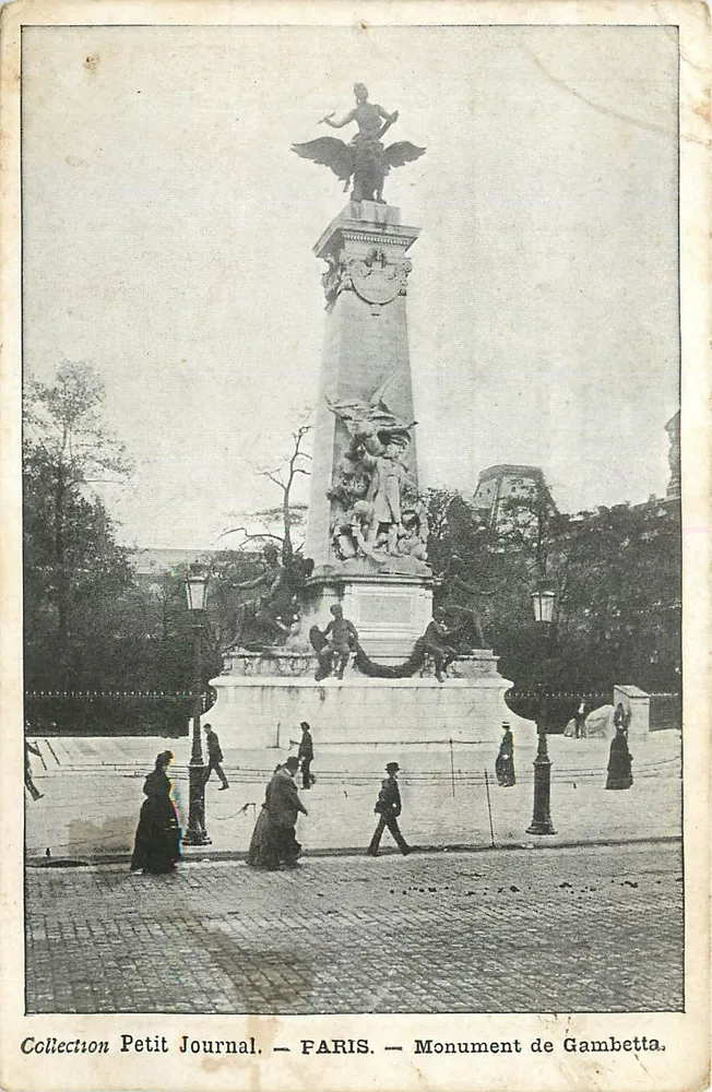 Paris — Monument de Gambetta — Coleção Petit Journal - Frente